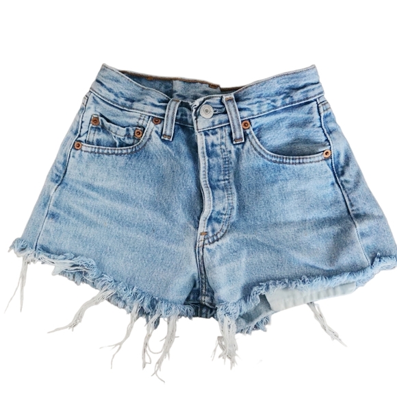 ‼️SOLD‼️ VTG Levi's 501 XX Original True Vintage Frayed Cut Off Distressed Denim - Picture 4 of 16